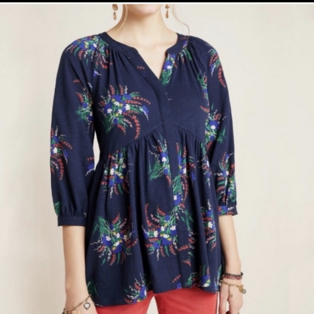 New! Anthropologie Maeve Winona Tunic, Size M